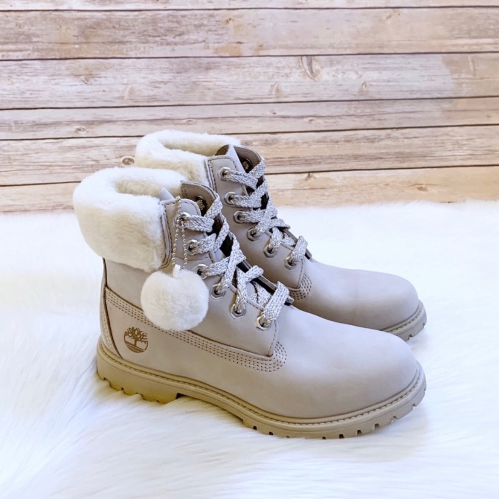 Timberland 6” Shearling Collar Waterproof Boots - Picture 2 of 8